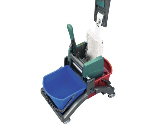 Mopp mit Eimer und Auswringer für die Bodenreinigung