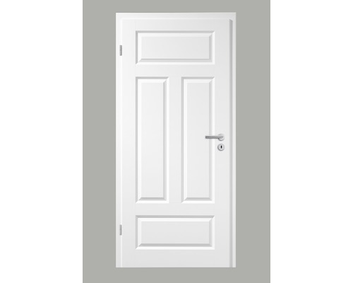 Porte intérieure Pila 04Q peinture blanche 86.0x198.5 cm gauche