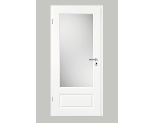 Porte intérieure Pertura Pila 04Q peinture blanche 86.0x198.5 cm gauche LA-GP (sans vitrage)