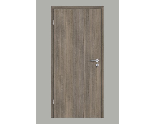 Porte intérieure Pertura Yori CPL mélèze Smoke longitudinal 73.5x198.5 cm gauche