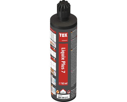 Mortier composite Liquix Plus7 165 ml Tox, 1 pièce Mortier d''injection TOX Liquix Plus 7, bouteille de 165 ml