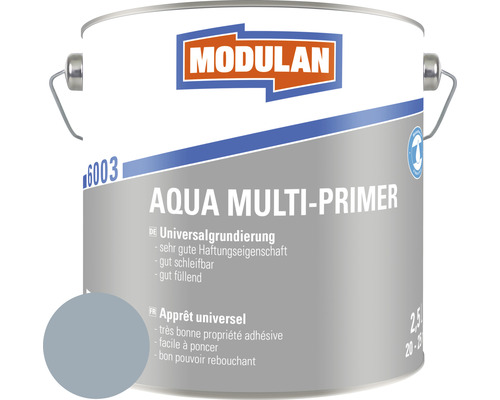 Sous-couche MODULAN 6003 Aqua Multi-Primer RAL 7001 gris argenté 2,5 l