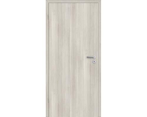 Porte intérieure avec ferrures et motif bois