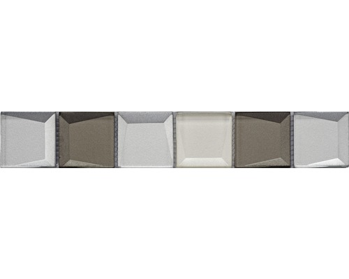 Frise en verre verre REFLEX beige mix 4,8x29,8 cm Mosaïque en verre