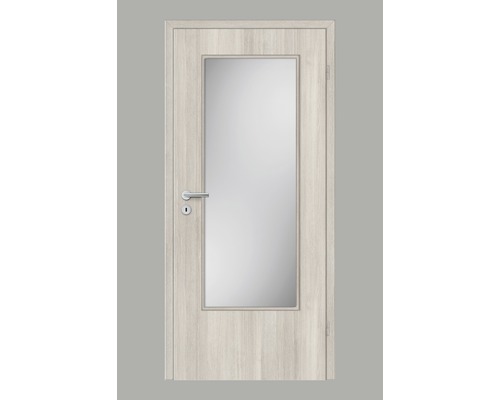 Porte intérieure Pertura Yori CPL Mélèze Cashmere longitudinal RK 98.5x198.5 droite LA G3 (sans vitrage)