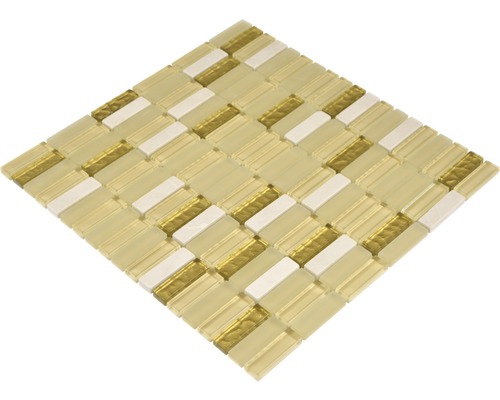 Carreau mosaïque avec surface en verre