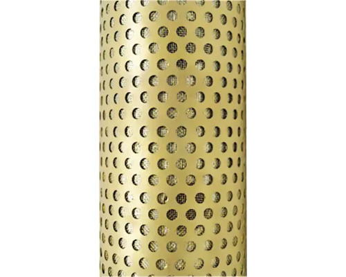 Gros plan d''un tube métallique perforé