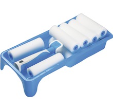 Set de rouleaux de peinture avec bac à peinture et plusieurs rouleaux