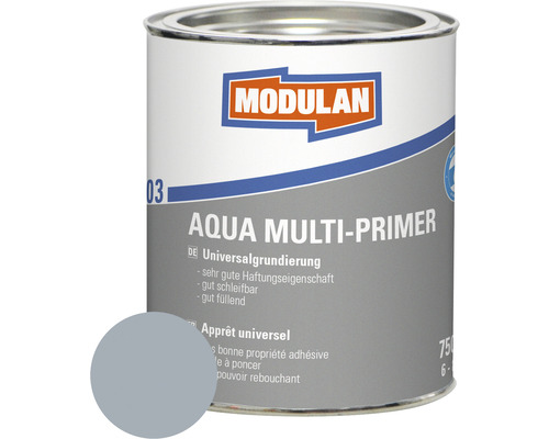 Sous-couche MODULAN 6003 Aqua Multi-Primer RAL 7001 gris argenté 750 ml