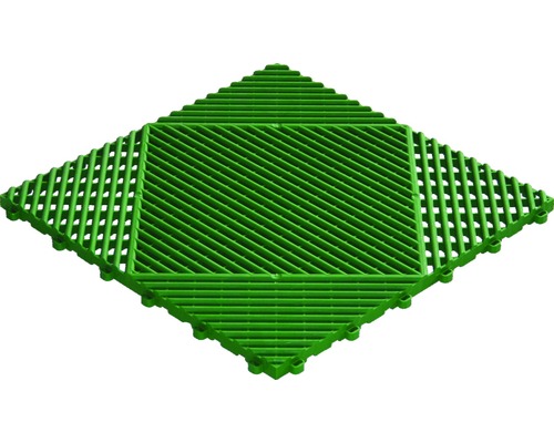 Carrelage en plastique florco classic 40x40 cm, vert Dalle à grille verte en forme de losange pour revêtements de sol