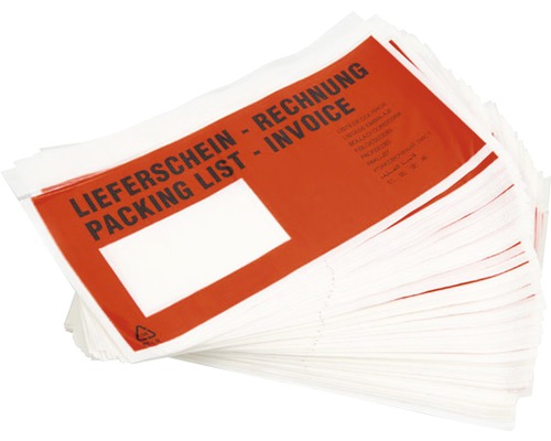 Begleitpapiertaschen CargoPoint selbstklebend Stapel Lieferscheintaschen mit Aufdruck Lieferschein Rechnung Invoice