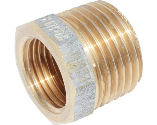 Raccord de réduction 3/4" filetage extérieur x 1/2" filetage intérieur bronze 3241 Raccord réducteur en laiton fileté
