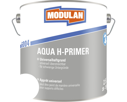 Sous-couche MODULAN 6004 Aqua H amorce primaire blanc 2,5 l