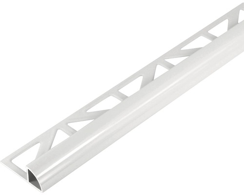Profilé de finition quart de rond Dural Durondell DRAC 1030 aluminium blanc revêtu par poudre 300 cm
