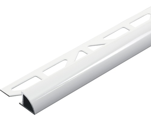 Profilé de finition Dural Durondell DRAC aluminium blanc 300 cm Profilé de carrelage en plastique