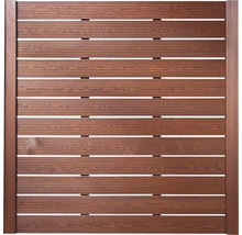 Panneau de clôture en bois avec des lattes horizontales pour le jardin