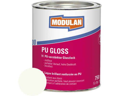 Laque MODULAN 6100 PU Gloss 750ml RAL 9016 blanc signalisation 750 ml