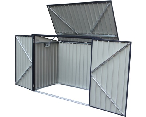 Offene Metall Gartenbox für die Gartenaufbewahrung