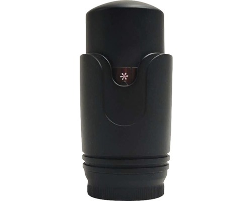 Schwarzes Thermostatventil für Heizkörper