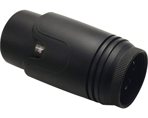 Schwarzer Abflussrohrverbinder