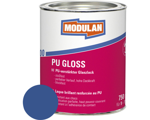 Laque MODULAN 6100 PU Gloss 750ml RAL 5010 bleu gentiane 750 ml