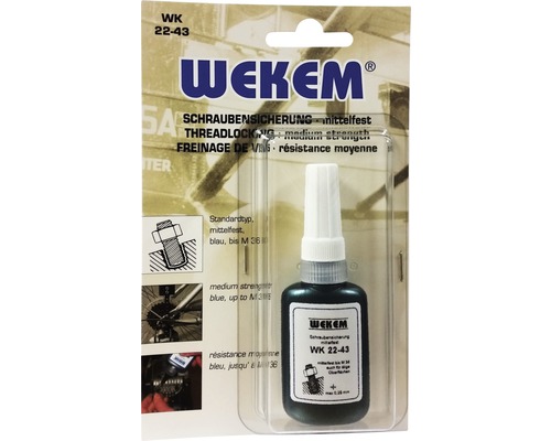 Freinage de vis résistance moyenne WK 22-43 WEKEM 1 ml