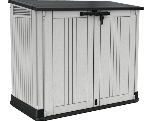 Gartenschrank mit Doppeltür und abschließbarem Riegel zur Aufbewahrung von Gartengeräten