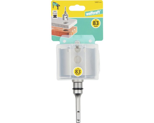 Wolfcraft Trépan de perçage SDS-Plus 83 millimètres