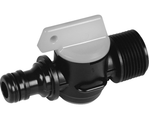 Raccord de robinet de jardin avec régulateur en plastique