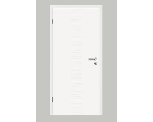 Porte intérieure Pertura Linum 04 blanc vernis 86.0x198.5 cm gauche