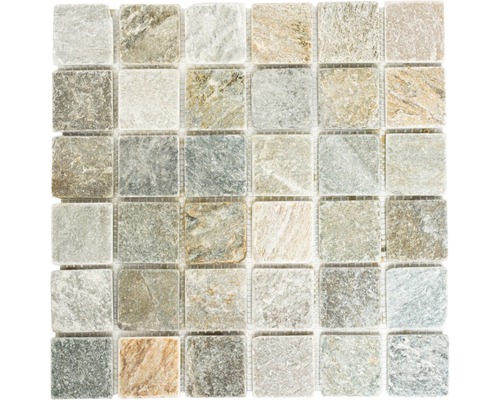 Mosaïques en pierre naturelle XQM 001M, beige-gris, 30.5x32.5 cm