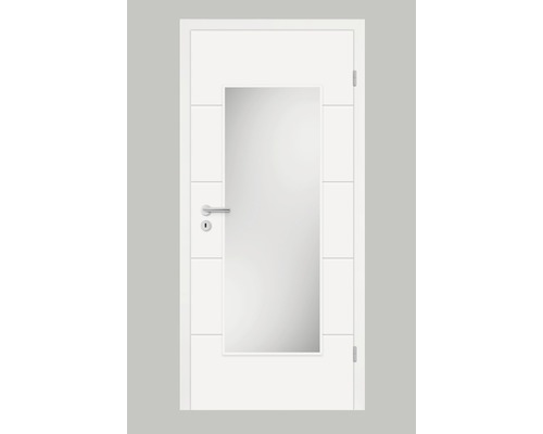 Pertura Zimmertür Perla 05 Weisslack (ähnlich RAL 9010) 73,5x198,5 cm Rechts mit Lichtausschnitt HD (ohne Glas) Pertura Zimmertür Perla 05 Weisslack (ähnlich RAL 9010) 73,5x198,5 cm Rechts mit Lichtausschnitt HD (ohne Glas)