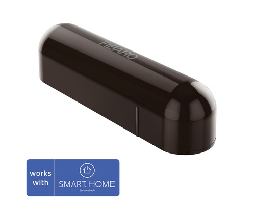 Fibaro Tür- und Fensterkontakt mit Temperatursensor dunkelbraun - Kompatibel mit SMART HOME by hornbach Fibaro Tür- und Fensterkontakt mit Temperatursensor dunkelbraun - Kompatibel mit SMART HOME by hornbach