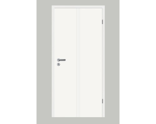 Porte intérieure Pertura Perla 11 blanc vernis 73.5x211.0 cm droite
