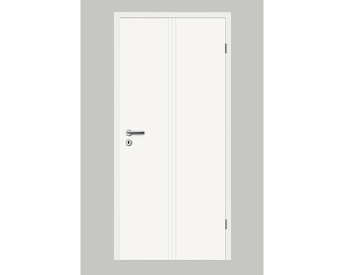 Porte intérieure Pertura Perla 11 blanc vernis 61.0x198.5 cm droite