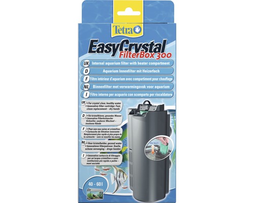 Tetra EasyCrystal FilterBox 300 Filtre intérieur d''aquarium avec compartiment pour chauffage