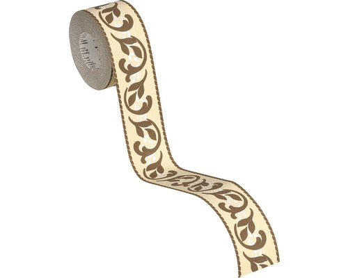 Bordure à motif floral sur un rouleau