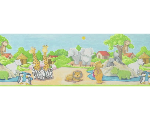 Frise 7187-16 Only Borders zoo multicolore 5 m x 17 cm