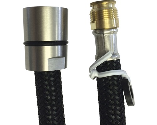 Flexible de douche avec raccords métalliques