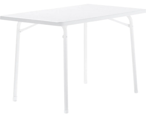 Sieger Table de jardin rabattable 115x70cm, blanche