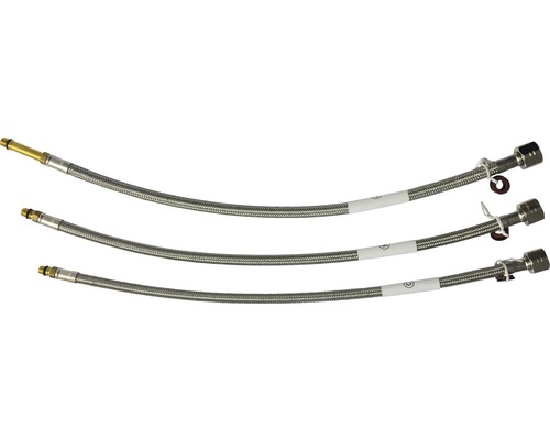 Trois flexibles blindés pour installations sanitaires