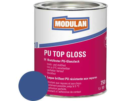 MODULAN 6110 PU Lack Top Gloss RAL 5010 bleu gentiane 750 ml