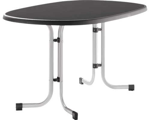 Table de jardin pliante Sieger Mecalit 140x90x72 cm, anthracite