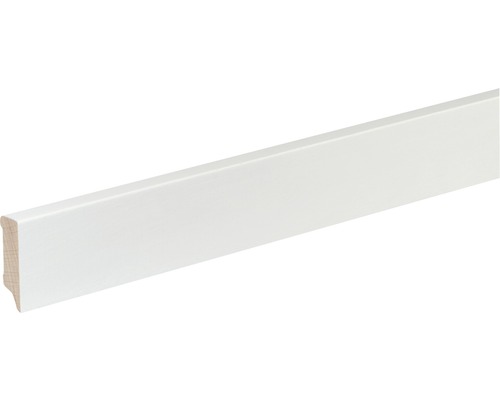 Plinthe S402 hêtre peint en blanc 12x40x2400 mm