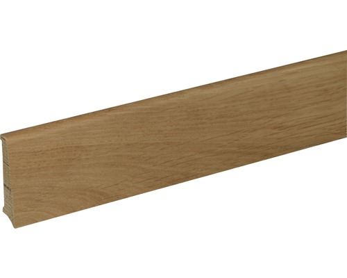 Sockelleiste S601 Eiche lackiert 12x60x2400 mm Sockelleiste aus Holz