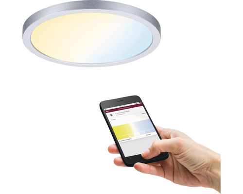 Runde Deckenleuchte mit Smartphone Steuerung