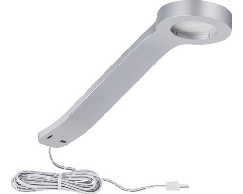 Luminaire sous-meuble argenté avec LED et câble