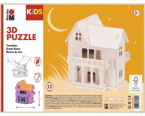 Puzzle 3D maison de rêve Marabu Kids
