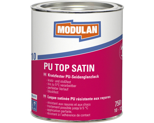 Boîte de laque Modulan PU Top Satin, 750 millilitres