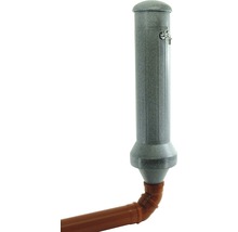 Pompe à eau sur colonne pour jardin, gris granite-thumb-1